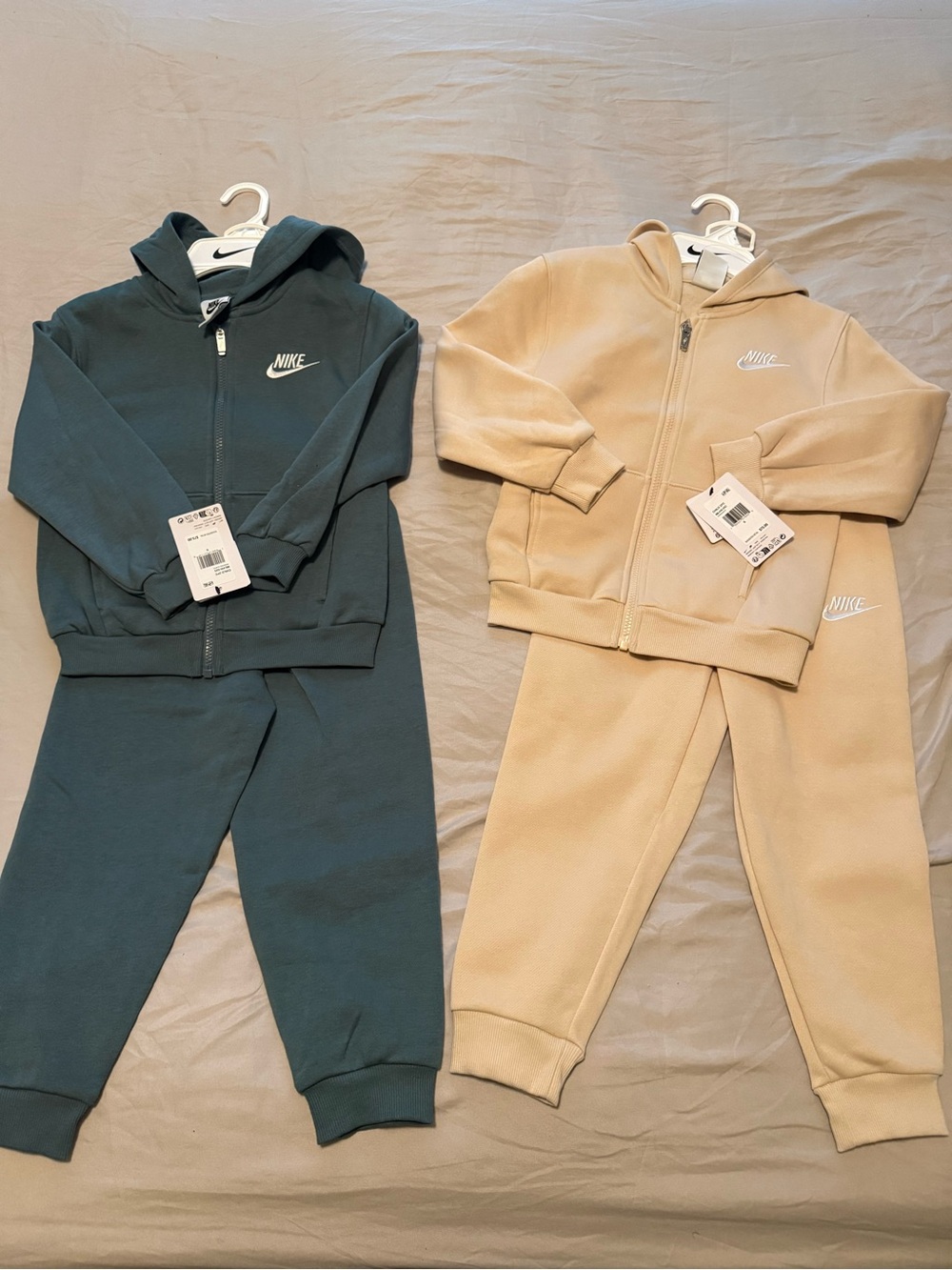 Nike Kids' Hoodie & Sweatpants Set - Teal and Tan
